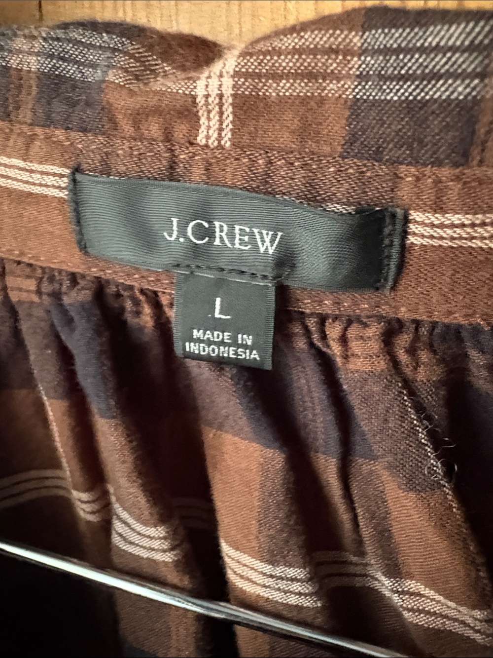 J. Crew Brown & Black Plaid Button-Down Shirt - Picture 3 of 5